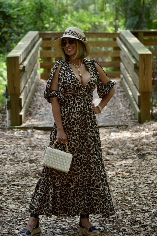 Baby Leopard Print Maxi Dress